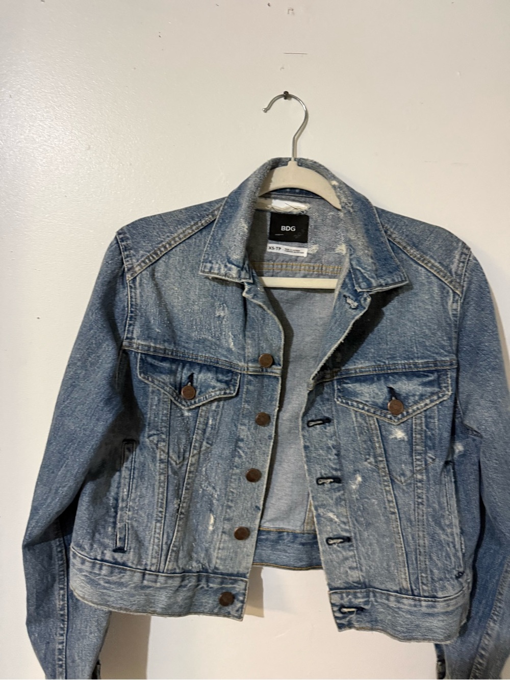 BDG Light Wash Distressed Denim Jacket